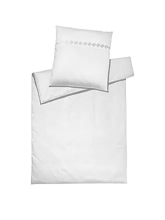 ELEGANTE | Satin Bettwäsche 70x90cm  / 140x200cm EL GRECO Weiss | 